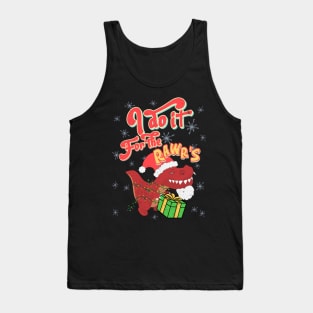 I do it for the hos rawrs Ho's RAWR's funny Rex Santa Retro Tank Top